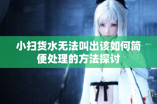小扫货水无法叫出该如何简便处理的方法探讨