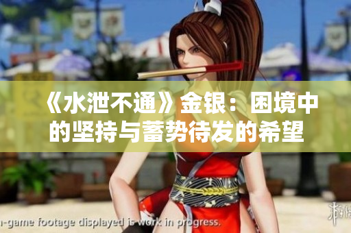 《水泄不通》金银：困境中的坚持与蓄势待发的希望
