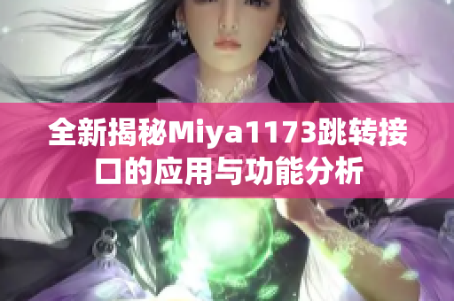 全新揭秘Miya1173跳转接口的应用与功能分析