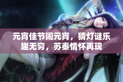 元宵佳节闹元宵，猜灯谜乐趣无穷，苏秦情怀再现