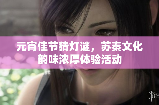 元宵佳节猜灯谜，苏秦文化韵味浓厚体验活动