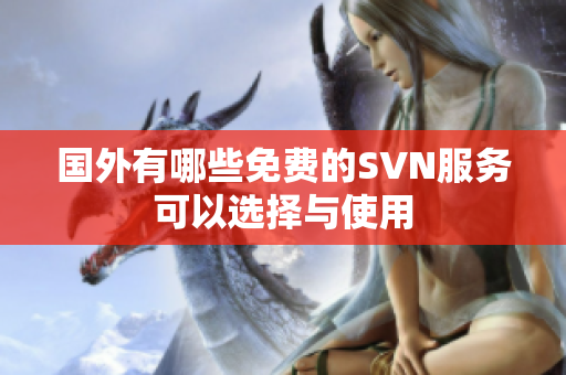 国外有哪些免费的SVN服务可以选择与使用