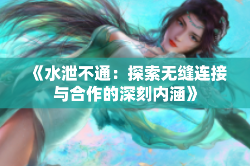 《水泄不通：探索无缝连接与合作的深刻内涵》