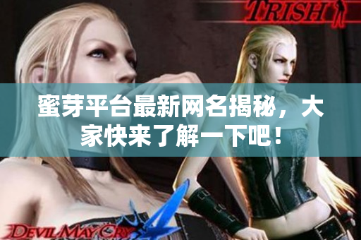 蜜芽平台最新网名揭秘，大家快来了解一下吧！