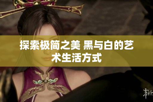 探索极简之美 黑与白的艺术生活方式