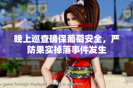 晚上巡查确保葡萄安全，严防果实掉落事件发生