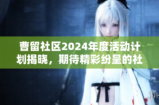 曹留社区2024年度活动计划揭晓，期待精彩纷呈的社区生活