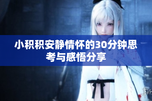 小积积安静情怀的30分钟思考与感悟分享