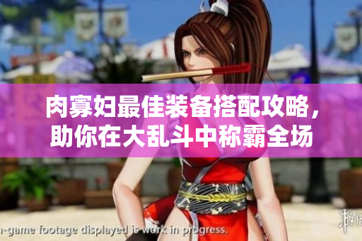 肉寡妇最佳装备搭配攻略，助你在大乱斗中称霸全场
