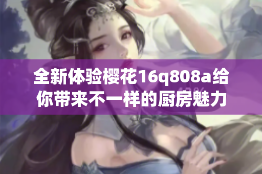 全新体验樱花16q808a给你带来不一样的厨房魅力