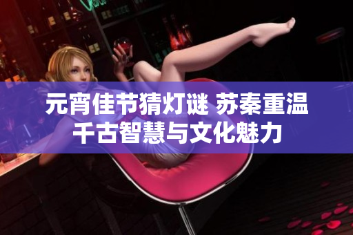 元宵佳节猜灯谜 苏秦重温千古智慧与文化魅力