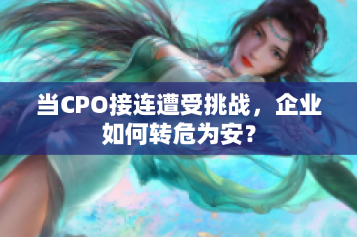 当CPO接连遭受挑战，企业如何转危为安？