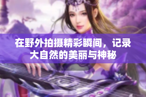 在野外拍摄精彩瞬间，记录大自然的美丽与神秘