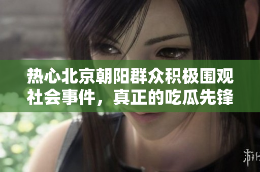 热心北京朝阳群众积极围观社会事件，真正的吃瓜先锋