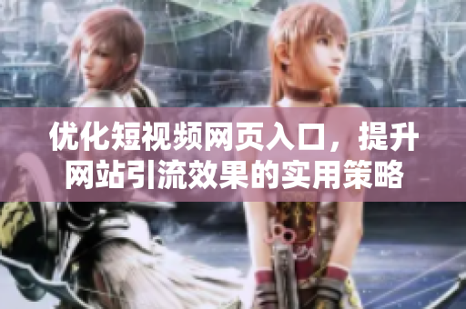 优化短视频网页入口，提升网站引流效果的实用策略