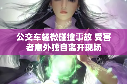 公交车轻微碰撞事故 受害者意外独自离开现场