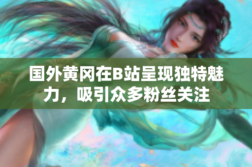 国外黄冈在B站呈现独特魅力，吸引众多粉丝关注