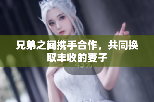 兄弟之间携手合作，共同换取丰收的麦子