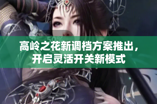 高岭之花新调档方案推出，开启灵活开关新模式