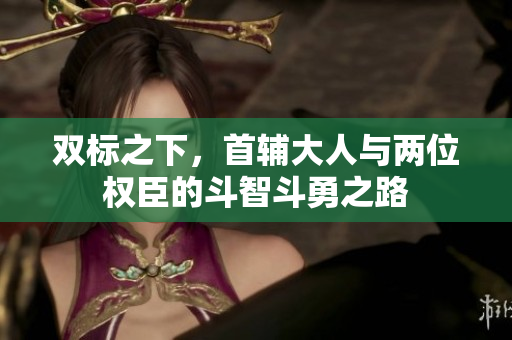 双标之下，首辅大人与两位权臣的斗智斗勇之路