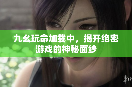 九幺玩命加载中，揭开绝密游戏的神秘面纱