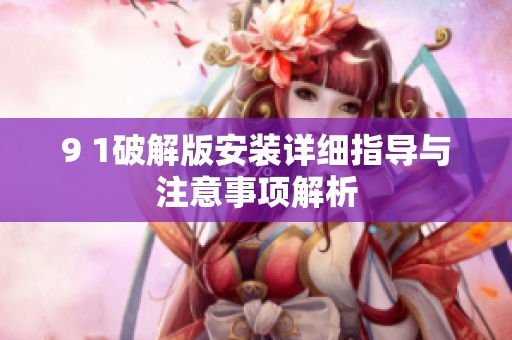 9 1破解版安装详细指导与注意事项解析