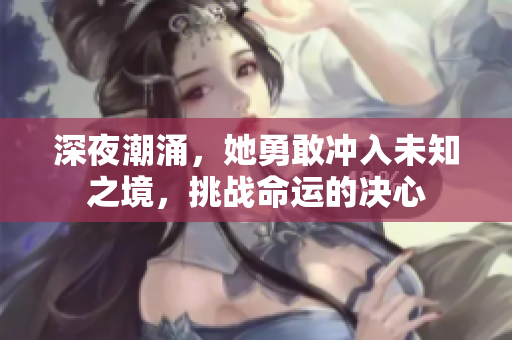 深夜潮涌，她勇敢冲入未知之境，挑战命运的决心