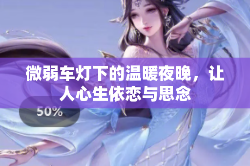 微弱车灯下的温暖夜晚，让人心生依恋与思念