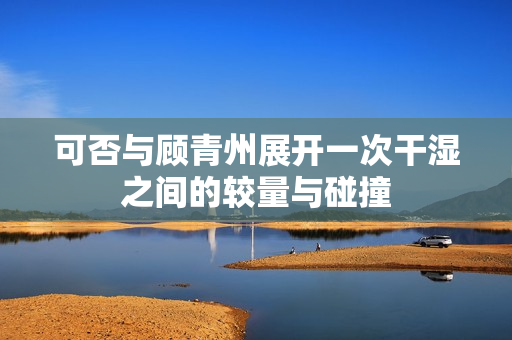 可否与顾青州展开一次干湿之间的较量与碰撞