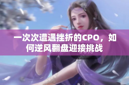 一次次遭遇挫折的CPO，如何逆风翻盘迎接挑战