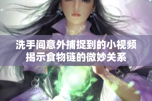 洗手间意外捕捉到的小视频揭示食物链的微妙关系