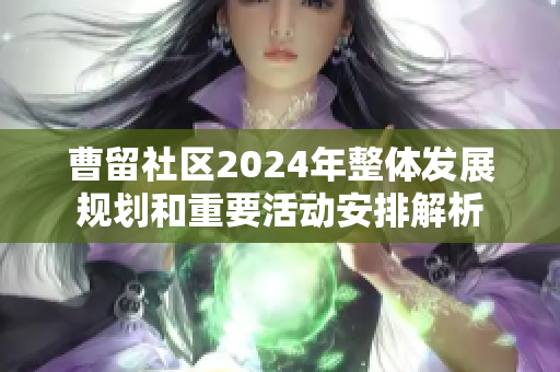 曹留社区2024年整体发展规划和重要活动安排解析