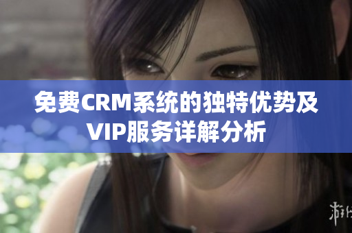 免费CRM系统的独特优势及VIP服务详解分析