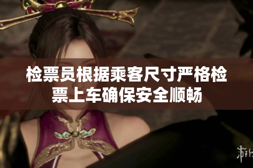 检票员根据乘客尺寸严格检票上车确保安全顺畅