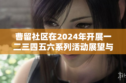 曹留社区在2024年开展一二三四五六系列活动展望与规划