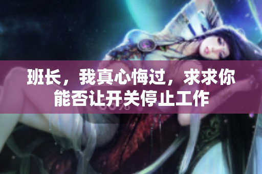 班长，我真心悔过，求求你能否让开关停止工作