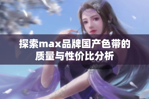 探索max品牌国产色带的质量与性价比分析