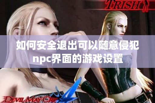 如何安全退出可以随意侵犯npc界面的游戏设置