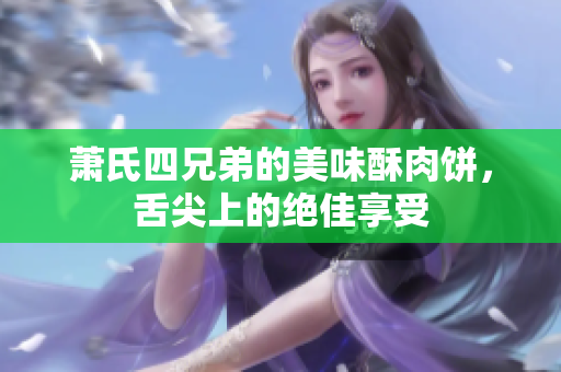 萧氏四兄弟的美味酥肉饼，舌尖上的绝佳享受