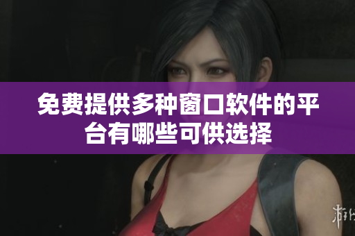 免费提供多种窗口软件的平台有哪些可供选择