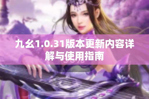 九幺1.0.31版本更新内容详解与使用指南
