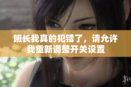 班长我真的犯错了，请允许我重新调整开关设置