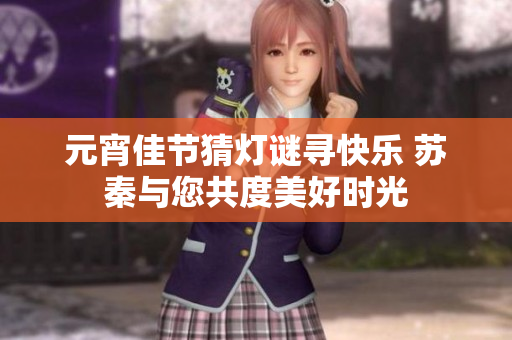 元宵佳节猜灯谜寻快乐 苏秦与您共度美好时光