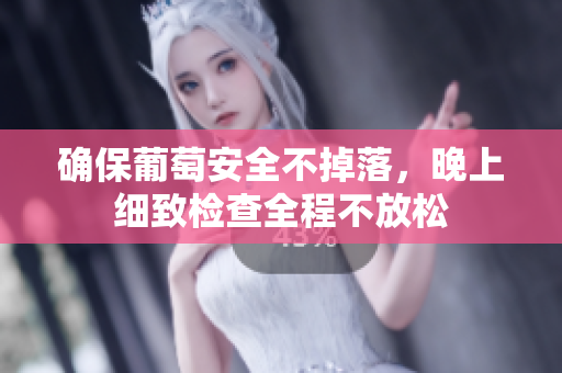 确保葡萄安全不掉落，晚上细致检查全程不放松