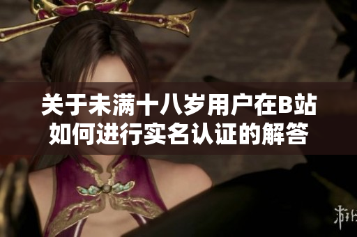 关于未满十八岁用户在B站如何进行实名认证的解答