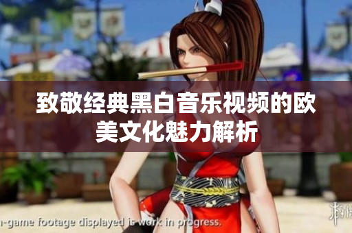 致敬经典黑白音乐视频的欧美文化魅力解析