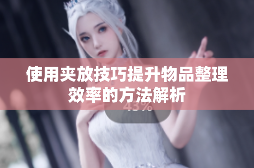 使用夹放技巧提升物品整理效率的方法解析